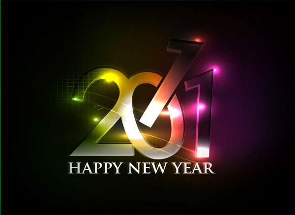 free vector Happy new year 2011 eps Vector part04